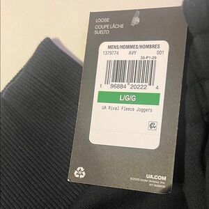 Under Armour Dark Gray Rival Fleece Joggers